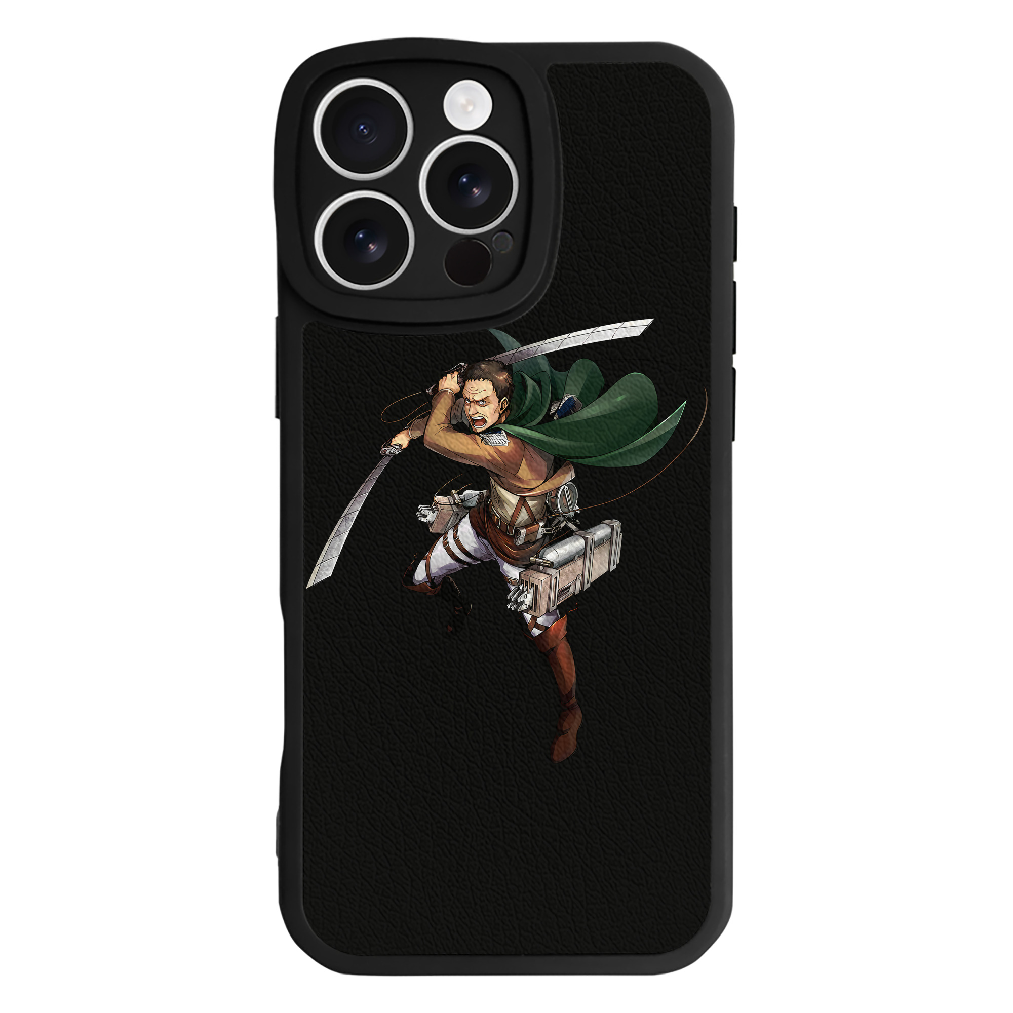 （画像用） 進撃の巨人 Attack on Titan 【iPhone 16シリーズ対応】シリコンスマホケース（レザー調） 材質：シリコン